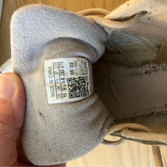 Tan and silver adidas superstar sneakers - Picture 5 of 5